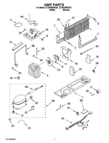 04 - Unit Parts parts for Whirlpool Refrigerator ET8AHMXRT01 from AppliancePartsPros.com