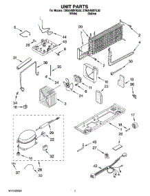 04 - Unit Parts parts for Whirlpool Refrigerator ER8AHMXRQ02 from AppliancePartsPros.com