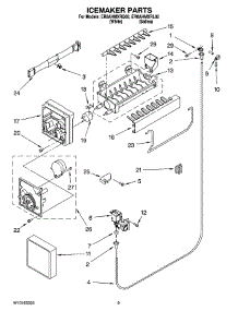 05 - Icemaker Parts parts for Whirlpool Refrigerator ER8AHMXRQ02 from AppliancePartsPros.com