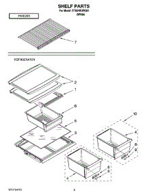 05 - Shelf Parts, Optional Parts parts for Whirlpool Refrigerator ET8AHKXRQ01 from AppliancePartsPros.com
