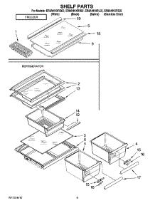 05 - Shelf Parts, Optional Parts (Not Included) parts for Whirlpool Refrigerator ER8AHKXRL02 from AppliancePartsPros.com
