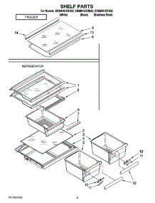 05 - Shelf Parts, Optional Parts (Not Included) parts for Whirlpool Refrigerator ER8MHKXRS02 from AppliancePartsPros.com