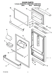 02 - Door Parts parts for Whirlpool Refrigerator ER8MHKXRB02 from AppliancePartsPros.com