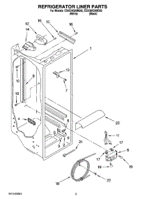 02 - Refrigerator Liner Parts parts for Whirlpool Refrigerator ED2GHGXMB02 from AppliancePartsPros.com
