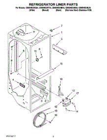 02 - Refrigerator Liner Parts parts for Whirlpool Refrigerator GS6SHEXNS04 from AppliancePartsPros.com