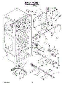 03 - Liner Parts parts for Whirlpool Refrigerator ER6AHKXSQ01 from AppliancePartsPros.com