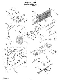 04 - Unit Parts parts for Whirlpool Refrigerator ER6AHKXSQ01 from AppliancePartsPros.com