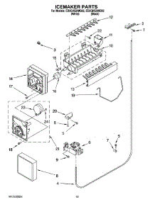 12 - Icemaker Parts, Optional Parts (Not Included) parts for Whirlpool Refrigerator ED2GHGXMB02 from AppliancePartsPros.com