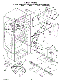 03 - Liner Parts parts for Whirlpool Refrigerator ER8AHKXRQ02 from AppliancePartsPros.com