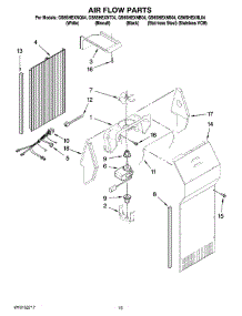 09 - Air Flow Parts parts for Whirlpool Refrigerator GS6SHEXNB04 from AppliancePartsPros.com