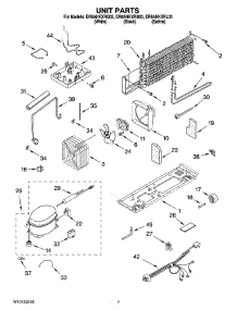 04 - Unit Parts parts for Whirlpool Refrigerator ER8AHKXRB03 from AppliancePartsPros.com