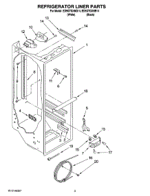 02 - Refrigerator Liner Parts parts for Whirlpool Refrigerator ED5GTGXNB14 from AppliancePartsPros.com