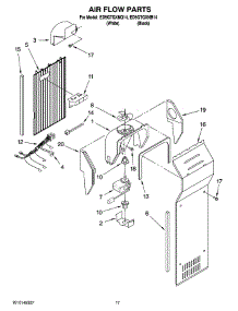 10 - Air Flow Parts parts for Whirlpool Refrigerator ED5GTGXNB14 from AppliancePartsPros.com