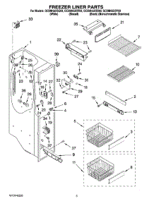 04 - Freezer Liner Parts parts for Whirlpool Refrigerator GC5NHAXSY03 from AppliancePartsPros.com