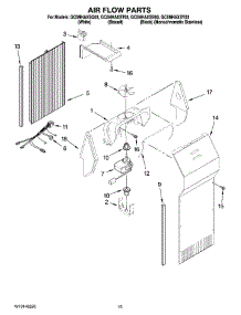 09 - Air Flow Parts parts for Whirlpool Refrigerator GC5NHAXSY03 from AppliancePartsPros.com