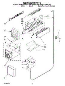 12 - Icemaker Parts, Optional Parts (Not Included) parts for Whirlpool Refrigerator GC5NHAXSY03 from AppliancePartsPros.com