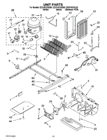 09 - Unit Parts parts for Whirlpool Refrigerator ED2VHEXSL00 from AppliancePartsPros.com