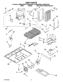 11 - Unit Parts parts for Whirlpool Refrigerator GC5NHAXSQ03 from AppliancePartsPros.com
