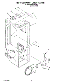 02 - Refrigerator Liner Parts parts for Whirlpool Refrigerator 7GS5FHAXTA01 from AppliancePartsPros.com