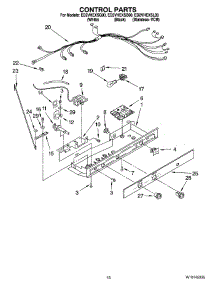 11 - Control Parts parts for Whirlpool Refrigerator ED2VHEXSL00 from AppliancePartsPros.com