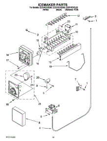 12 - Icemaker Parts, Optional Parts parts for Whirlpool Refrigerator ED2VHEXSQ00 from AppliancePartsPros.com