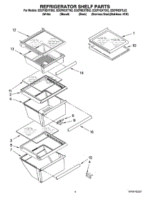 03 - Refrigerator Shelf Parts parts for Whirlpool Refrigerator ED2FHEXTL02 from AppliancePartsPros.com