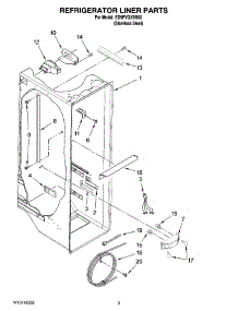 02 - Refrigerator Liner Parts parts for Whirlpool Refrigerator ED5FVGXSS02 from AppliancePartsPros.com