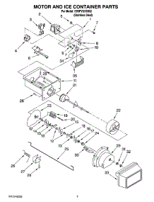 05 - Motor And Ice Container Parts parts for Whirlpool Refrigerator ED5FVGXSS02 from AppliancePartsPros.com