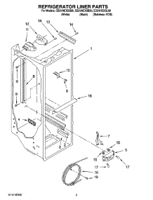 02 - Refrigerator Liner Parts parts for Whirlpool Refrigerator ED5VHEXSQ00 from AppliancePartsPros.com