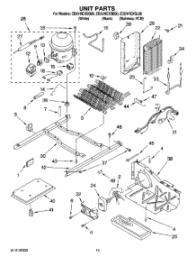09 - Unit Parts parts for Whirlpool Refrigerator ED5VHEXSQ00 from AppliancePartsPros.com