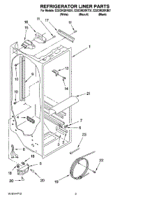 02 - Refrigerator Liner Parts parts for Whirlpool Refrigerator ED2CHQXKB07 from AppliancePartsPros.com