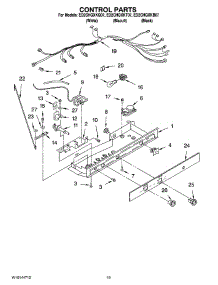 12 - Control Parts, Optional Parts parts for Whirlpool Refrigerator ED2CHQXKB07 from AppliancePartsPros.com