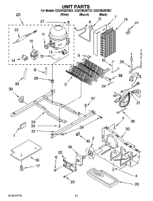 10 - Unit Parts parts for Whirlpool Refrigerator ED2CHQXKT07 from AppliancePartsPros.com