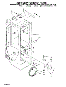 02 - Refrigerator Liner Parts parts for Whirlpool Refrigerator ED2FHEXSS04 from AppliancePartsPros.com