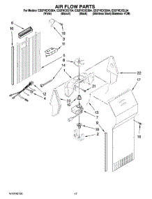 10 - Air Flow Parts parts for Whirlpool Refrigerator ED2FHEXSS04 from AppliancePartsPros.com