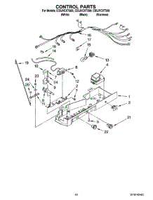 11 - Control Parts parts for Whirlpool Refrigerator ED5JVEXTS00 from AppliancePartsPros.com