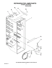 02 - Refrigerator Liner Parts parts for Whirlpool Refrigerator ED2JHEXTS00 from AppliancePartsPros.com