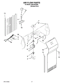 10 - Air Flow Parts parts for Whirlpool Refrigerator ED5LHEXTD00 from AppliancePartsPros.com