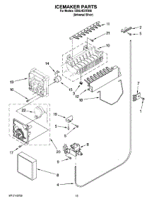 12 - Icemaker Parts, Optional Parts (Not Included) parts for Whirlpool Refrigerator ED5LHEXTD00 from AppliancePartsPros.com