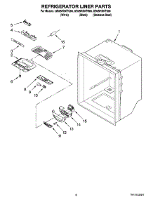 04 - Refrigerator Liner Parts parts for Whirlpool Refrigerator GB2SHDXTS00 from AppliancePartsPros.com