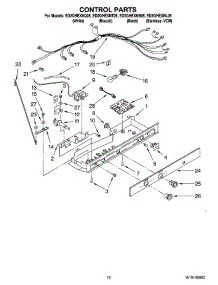 11 - Control Parts parts for Whirlpool Refrigerator ED2GHEXNB05 from AppliancePartsPros.com