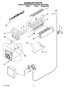 10 - Icemaker Parts parts for Whirlpool Refrigerator GS2SHAXSS02 from AppliancePartsPros.com