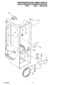 02 - Refrigerator Liner Parts parts for Whirlpool Refrigerator GS2SHAXSB02 from AppliancePartsPros.com
