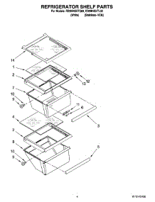 03 - Refrigerator Shelf Parts parts for Whirlpool Refrigerator ED5NHGXTQ00 from AppliancePartsPros.com