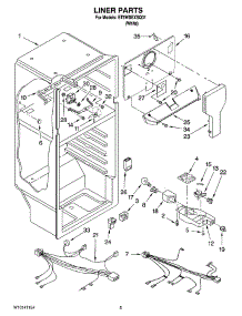 03 - Liner Parts parts for Whirlpool Refrigerator ET5WSEXSQ01 from AppliancePartsPros.com