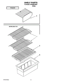 05 - Shelf Parts, Optional Parts (Not Included) parts for Whirlpool Refrigerator ET5WSEXSQ01 from AppliancePartsPros.com