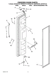 07 - Freezer Door Parts parts for Whirlpool Refrigerator ED2FHEXTB01 from AppliancePartsPros.com