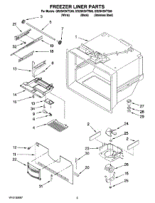02 - Freezer Liner Parts parts for Whirlpool Refrigerator GB2SHDXTB00 from AppliancePartsPros.com