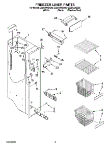 04 - Freezer Liner Parts parts for Whirlpool Refrigerator GS2SHAXSQ02 from AppliancePartsPros.com