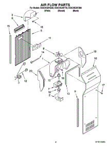 05 - Air Flow Parts parts for Whirlpool Refrigerator ED2CHQXKB06 from AppliancePartsPros.com
